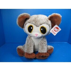 Fiesta Aye Aye Lemur Plush Frosted Brown Big Yellow Eyes 10" w/Tag